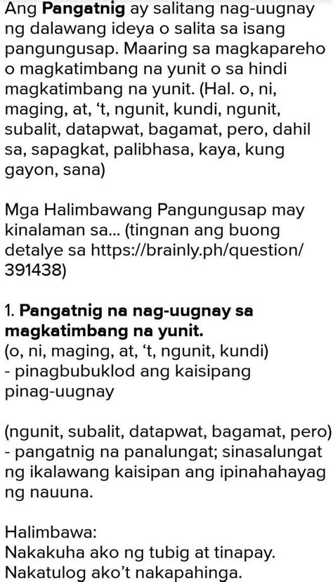 pangatnig na di magkatimbang halimbawa|PANGATNIG: Ano ang Pangatnig, Halimbawa ng .